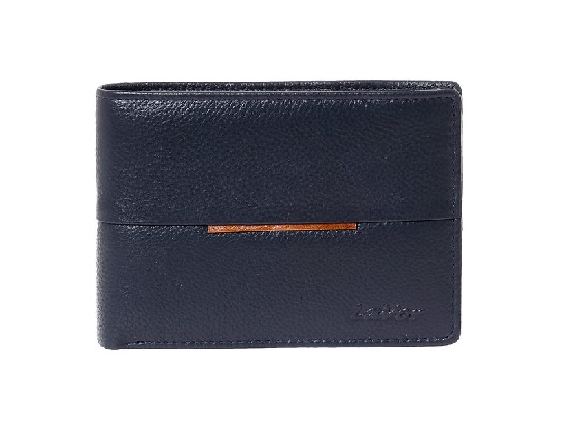 LaVor 1-3819 Ανδρικό Δερμάτινο Πορτοφόλι με RFID Μπλε