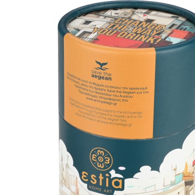ESTIA ΘΕΡΜΟΣ TRAVEL MUG SAVE THE AEGEAN 350ml URBAN MYTHOS