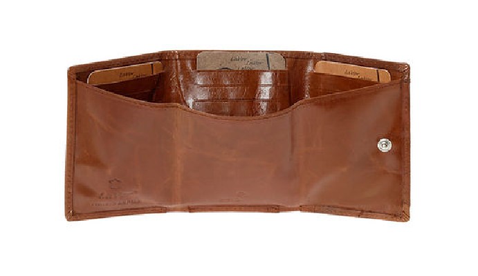 LaVor 1-3824 Ανδρικό Δερμάτινο Πορτοφόλι με RFID Κονιάκ