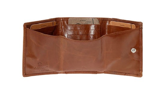 LaVor 1-3824 Ανδρικό Δερμάτινο Πορτοφόλι με RFID Κονιάκ