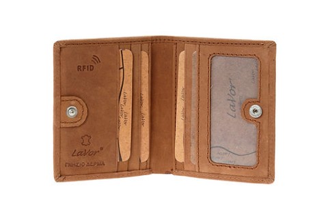 LaVor 1-3826 Ανδρικό Δερμάτινο Πορτοφόλι με RFID Crunch