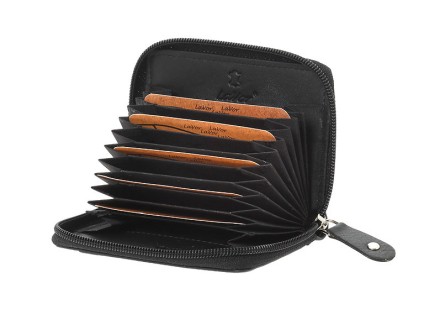 LaVor 1-3829 Ανδρικό Δερμάτινο Πορτοφόλι με RFID Μαύρο