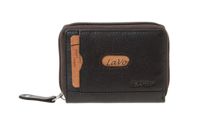 LaVor 1-3829 Ανδρικό Δερμάτινο Πορτοφόλι με RFID Καφέ