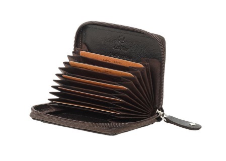LaVor 1-3829 Ανδρικό Δερμάτινο Πορτοφόλι με RFID Καφέ