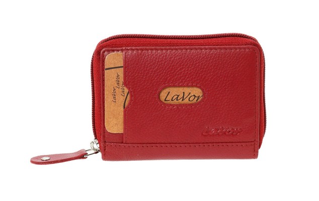 LaVor 1-3829 Ανδρικό Δερμάτινο Πορτοφόλι με RFID Κόκκινο