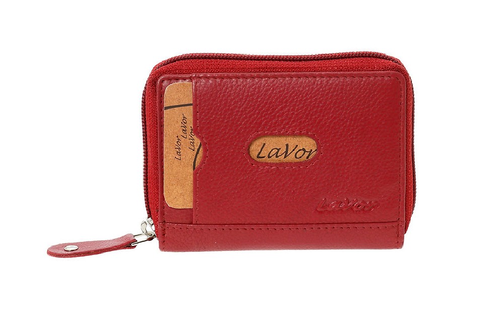 LaVor 1-3829 Ανδρικό Δερμάτινο Πορτοφόλι με RFID Κόκκινο