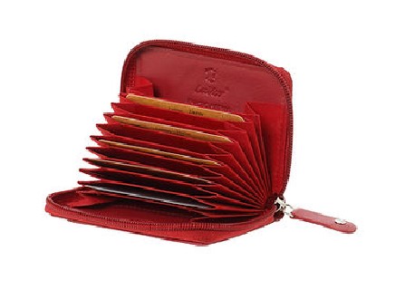 LaVor 1-3829 Ανδρικό Δερμάτινο Πορτοφόλι με RFID Κόκκινο