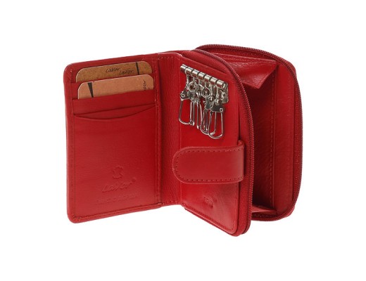 LaVor 1-3863 Ανδρικό Δερμάτινο Πορτοφόλι με RFID Κόκκινο