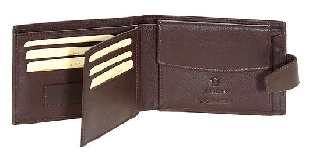 LaVor 1-7017 Ανδρικό Δερμάτινο Πορτοφόλι με RFID Καφέ