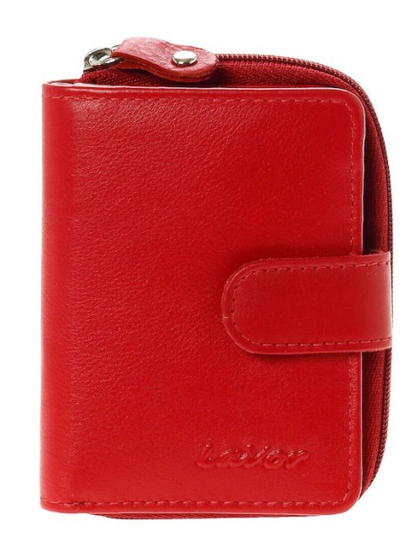 LaVor 1-3863 Ανδρικό Δερμάτινο Πορτοφόλι με RFID Κόκκινο