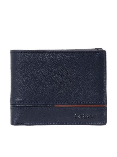 LaVor 1-3809 Ανδρικό Δερμάτινο Πορτοφόλι με RFID Μπλε