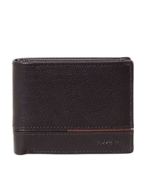 LaVor 1-3809 Ανδρικό Δερμάτινο Πορτοφόλι με RFID Καφέ