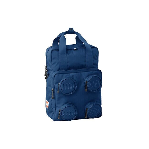 LEGO® BRICK 2X2 ΣΑΚΙΔΙΟ ΠΛΑΤΗΣ ΣΚΟΥΡΟ ΜΠΛΕ - 20205-0140