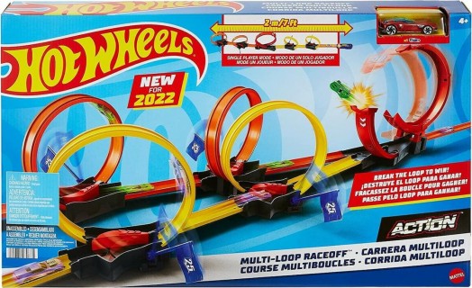 HOT WHEELS - ΠΙΣΤΑ ΓΙΑ ΚΟΝΤΡΕΣ ΜΕ ΠΟΛΛΑΠΛΑ ΛΟΥΠ - HDR83
