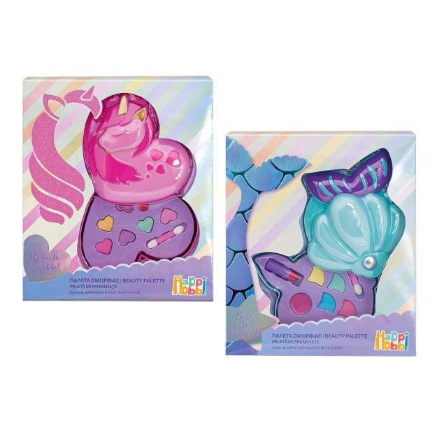 HAPPIHOBBI ΠΑΛΕΤΑ ΟΜΟΡΦΙΑΣ ΧΕΙΛΗ & ΜΑΤΙΑ (2 ΣΧΕΔΙΑ - ΤΥΧΑΙΑ ΕΠΙΛΟΓΗ)