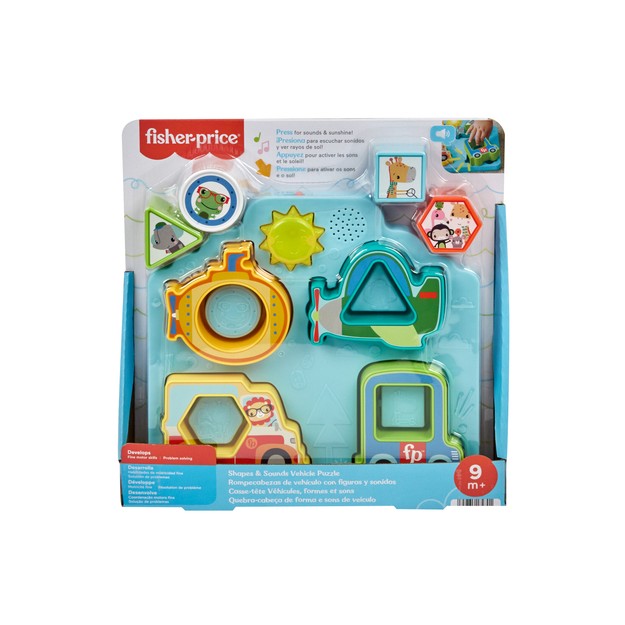 FISHER-PRICE - SHAPES AND SOUNDS ΠΑΖΛ ΟΧΗΜΑΤΩΝ ΜΕ ΣΧΗΜΑΤΑ ΚΑΙ ΉΧΟΥΣ - HRP31