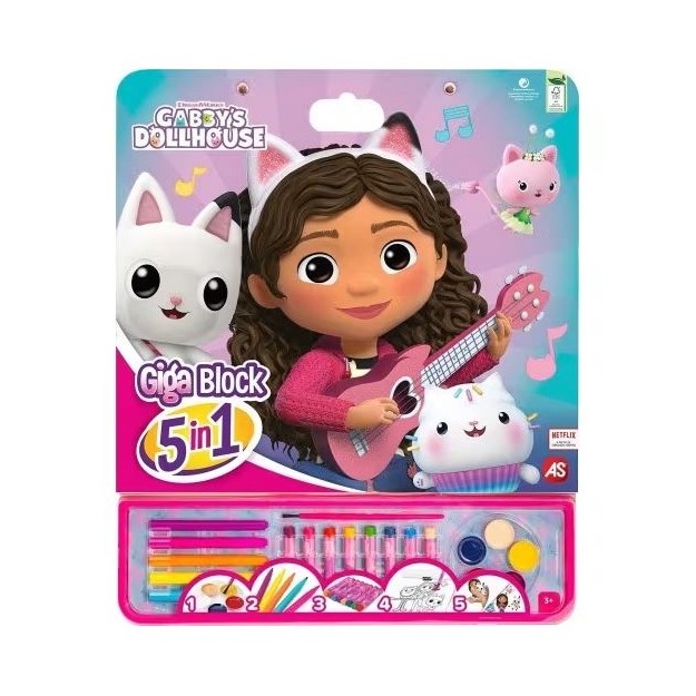 ΣΕΤ ΖΩΓΡΑΦΙΚΗΣ GIGA BLOCK 5 IN 1 GABBYS DOLLHOUSE