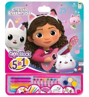 ΣΕΤ ΖΩΓΡΑΦΙΚΗΣ GIGA BLOCK 5 IN 1 GABBYS DOLLHOUSE