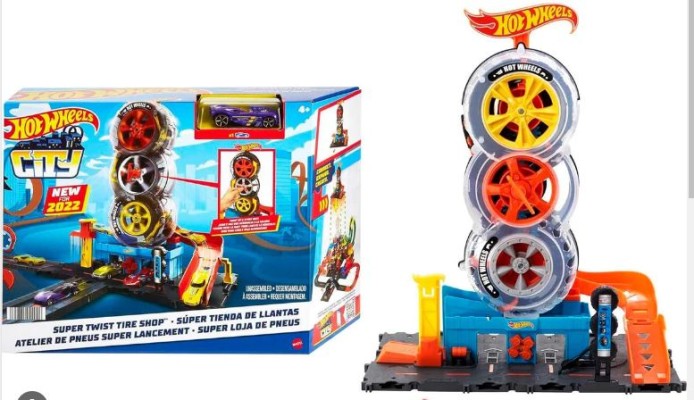 HOT WHEELS CITY - SUPER TWIST TIRE SHOP - HDP02 - HDP02
