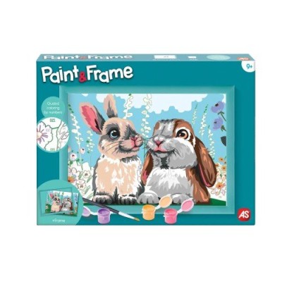PAINT & FRAME ΖΩΓΡΑΦΙΖΩ ΜΕ ΑΡΙΘΜΟΥΣ: CUTE BUNNIES
