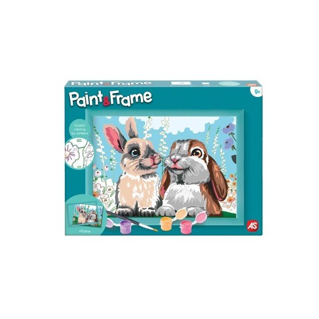 PAINT & FRAME ΖΩΓΡΑΦΙΖΩ ΜΕ ΑΡΙΘΜΟΥΣ: CUTE BUNNIES