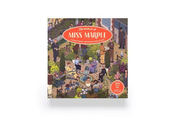 THE WORLD OF MISS MARPLE : A JIGSAW PUZZLE WITH OVER 60 CLUES TO SPOT - 1000 PIECES