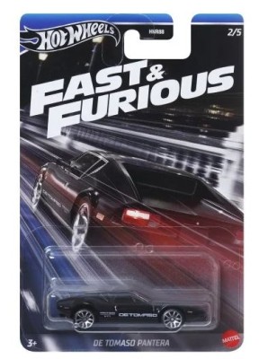 HOT WHEELS FAST & FURIOUS - 1972 DE TOMASO PANTERA - HRW52