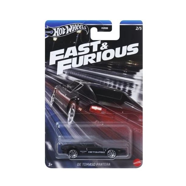 HOT WHEELS FAST & FURIOUS - 1972 DE TOMASO PANTERA - HRW52