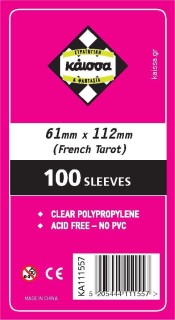 GMS:GR:SLEEVES 61X112(FRENCH TARROT) - ΚΑ111557