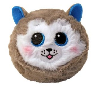 TY ΧΝΟΥΔΩΤΟ ΜΠΑΛΑΚΙ BEANIE BOUNCERS: SLUSH ΧΑΣΚΙ ΓΚΡΙ