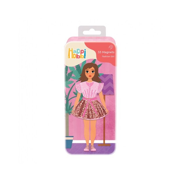 HAPPIHOBBI MAGNET TINS : FASHION GIRL