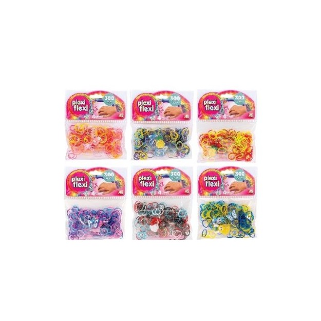 PLEXI FLEXI ΣΑΚΟΥΛΑΚΙ ΜΕ 300 ΛΑΣΤΙΧΑΚΙΑ & 4 ΑΞΕΣΟΥΑΡ (6 ΧΡΩΜΑΤΑ - ΤΥΧΑΙΑ ΕΠΙΛΟΓΗ)