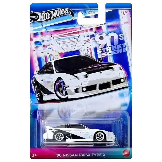 HOT WHEELS THEMED AUTO 90S STREET SCENE SERIES - 96 NISSAN 180SX TYPE X ΌΧΗΜΑ ΠΑΙΧΝΙΔΙ JDY83 - JCB