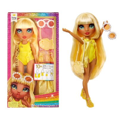 RAINBOW HIGH SWIM & STYLE FASHION DOLL- SUNNY (YELLOW)