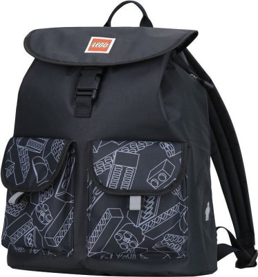 LEGO® TRIBINI HAPPY ΣΑΚΙΔΙΟ ΠΛΑΤΗΣ ΜΕΓΑΛΟ ΜΑΥΡΟ/ΓΚΡΙ- 20132-1939