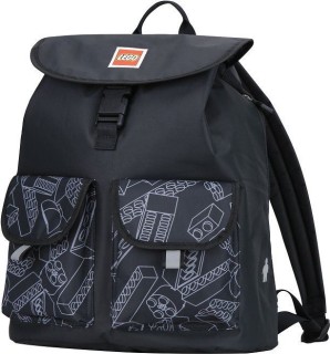 LEGO® TRIBINI HAPPY ΣΑΚΙΔΙΟ ΠΛΑΤΗΣ ΜΕΓΑΛΟ ΜΑΥΡΟ/ΓΚΡΙ- 20132-1939