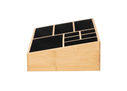 ESTIA ΘΗΚΗ ΟΡΓΑΝΩΣΗΣ ΚΑΛΛΥΝΤΙΚΩΝ BAMBOO 9 ΘΕΣΕΩΝ 33x21x9cm