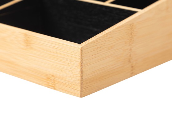 ESTIA ΘΗΚΗ ΟΡΓΑΝΩΣΗΣ ΚΑΛΛΥΝΤΙΚΩΝ BAMBOO 9 ΘΕΣΕΩΝ 33x21x9cm