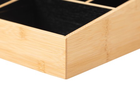 ESTIA ΘΗΚΗ ΟΡΓΑΝΩΣΗΣ ΚΑΛΛΥΝΤΙΚΩΝ BAMBOO 9 ΘΕΣΕΩΝ 33x21x9cm