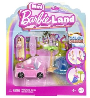 MINI BARBIELAND ΚΟΥΚΛΑ ΚΑΙ ΌΧΗΜΑ- MINI LAND BEACH VEH - JCR35