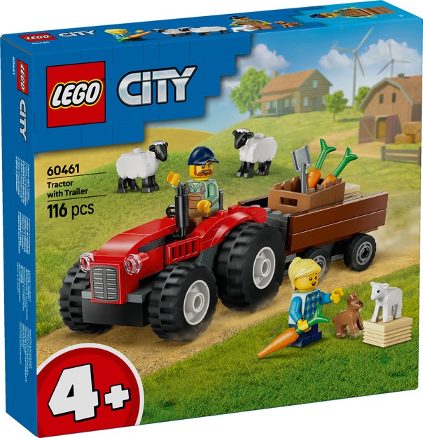 LEGO® CITY: RED FARM TRACTOR WITH TRAILER & SHEEP