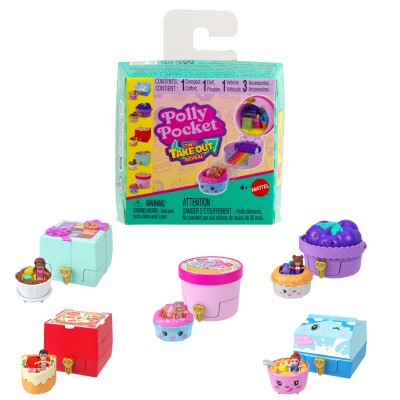 POLLY POCKET - MINI - TINY TAKEOUT REVEAL ΜΙΚΡΕΣ ΕΚΠΛΗΞΕΙΣ ΦΑΓΗΤΟΥ - JCR45