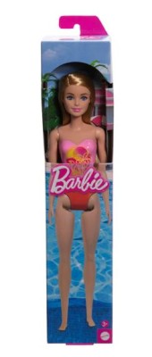 BARBIE BEACH PINK PALM TREE-PRINT SWIMSUIT ΚΟΥΚΛΑ- HXX48