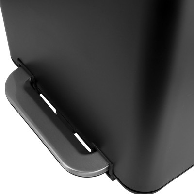 ESTIA ΚΑΔΟΣ ΑΠΟΡΡΙΜΑΤΩΝ CUBIC SOFT CLOSE 30lt ΜΑΥΡΟΣ