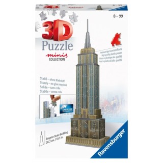 3D PUZZLE ΔΙΑΣΗΜΑ ΚΤΙΡΙΑ MINI 54 ΤΕΜ. EMPIRE STATE BUILDING