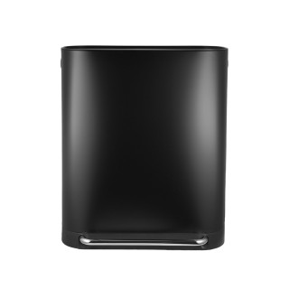 ESTIA ΚΑΔΟΣ ΑΠΟΡΡΙΜΑΤΩΝ DUOPRIME SOFT CLOSE 60lt ΜΕ ΔΥΟ ΔΟΧΕΙΑ 30&30lt ΜΑΥΡΟΣ