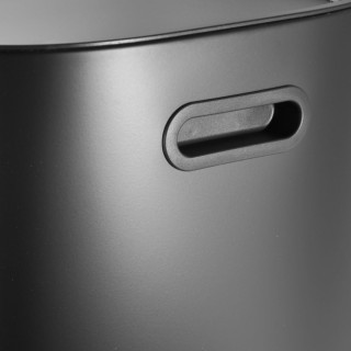 ESTIA ΚΑΔΟΣ ΑΠΟΡΡΙΜΑΤΩΝ DUOPRIME SOFT CLOSE 60lt ΜΕ ΔΥΟ ΔΟΧΕΙΑ 30&30lt ΜΑΥΡΟΣ