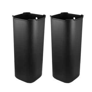 ESTIA ΚΑΔΟΣ ΑΠΟΡΡΙΜΑΤΩΝ DUOPRIME SOFT CLOSE 60lt ΜΕ ΔΥΟ ΔΟΧΕΙΑ 30&30lt ΜΑΥΡΟΣ