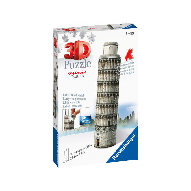 3D PUZZLE ΔΙΑΣΗΜΑ ΚΤΙΡΙΑ MINI 54 ΤΕΜ. ΠΥΡΓΟΣ ΤΗΣ ΠΙΖΑΣ 11247