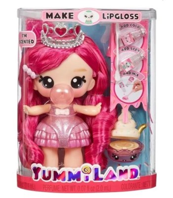 YUMMILAND LARGE DOLL + LIPGLOSS PET- BIANCA BUBBLEGUM